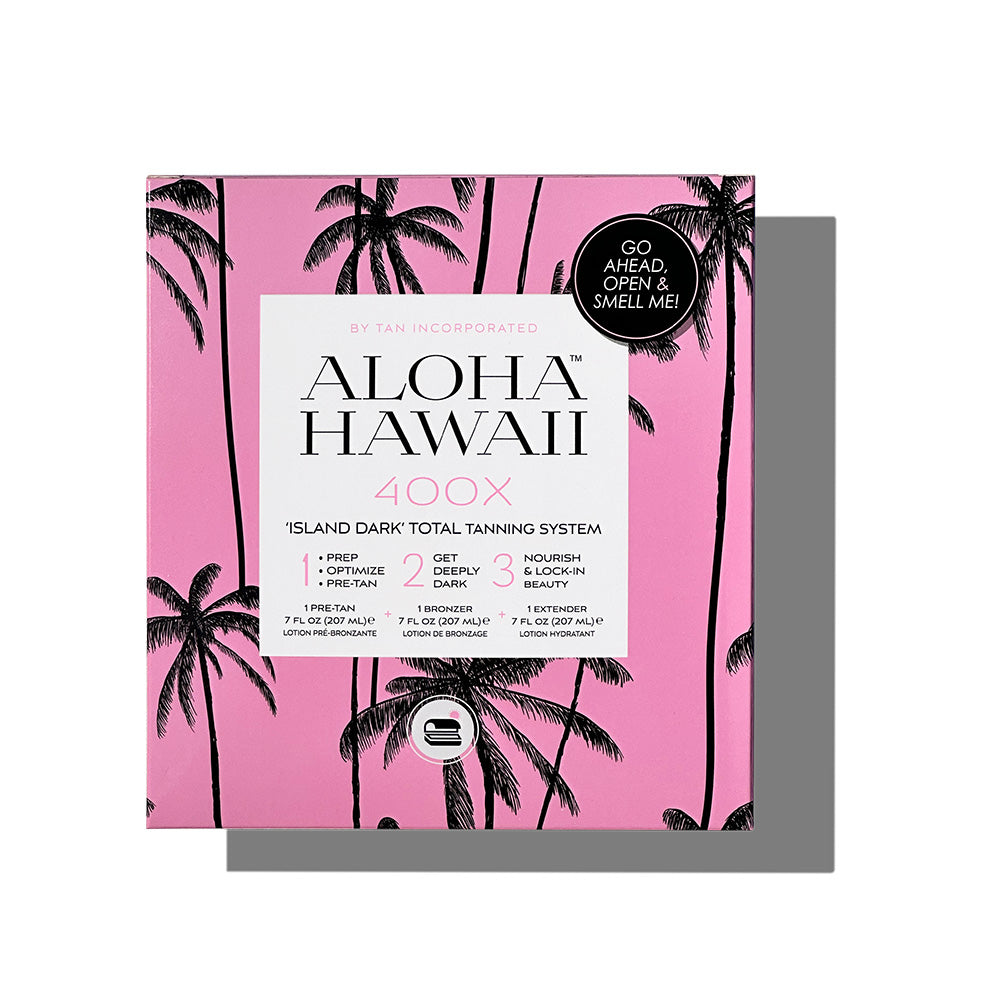 Tan Inc. Aloha Hawaii Tanning System Box