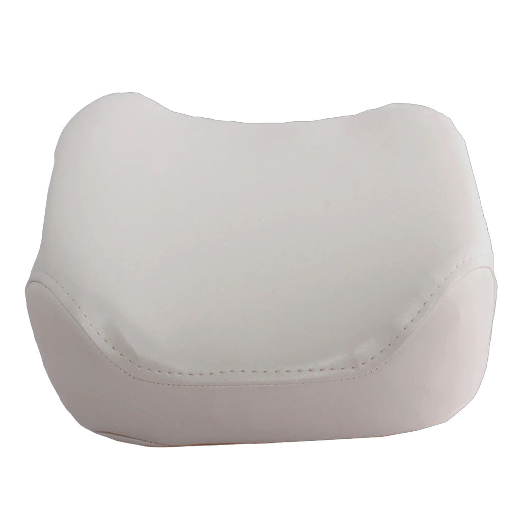 White neck pillow on a white background