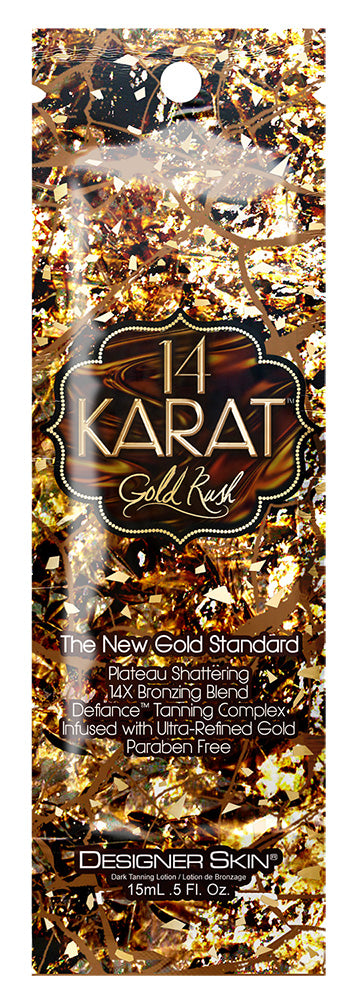 14 Karat Gold Peel packaging with gold and black design