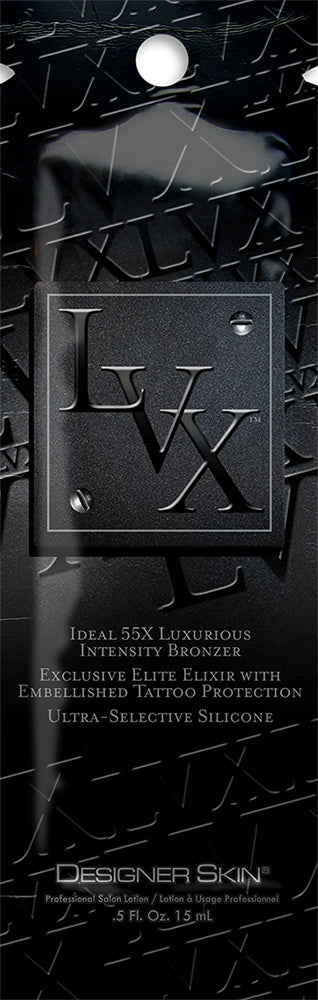 Black packaging with 'Designer Skin' branding and product details.