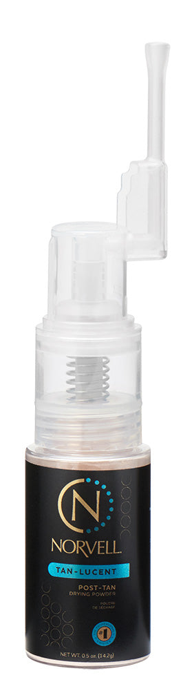 Norvell tanning spray bottle with nozzle on a white background