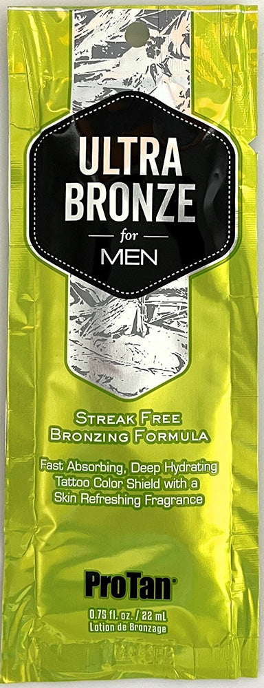 ProTan Ultra Bronze for Men bronzing formula packaging on a white background