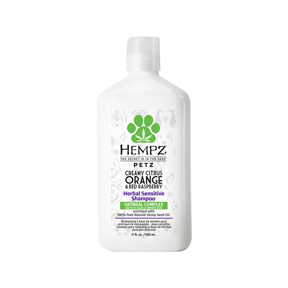 Petz Creamy Citrus Orange & Red Raspberry Herbal Sensitive Shampoo