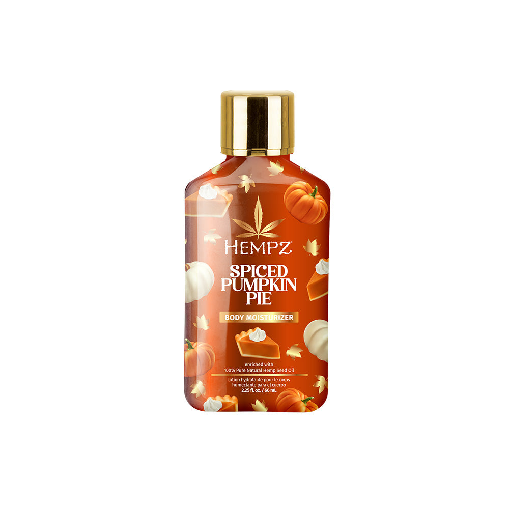 Hempz Spiced Pumpkin Pie body moisturizer bottle on a white background
