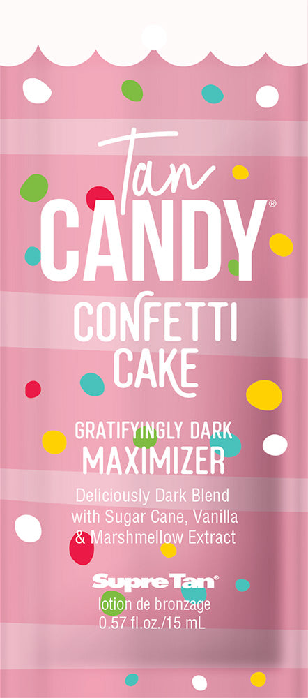 Tan Candy Confetti Cake