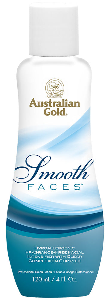 Australian Gold Smooth Faces bottle on a white background