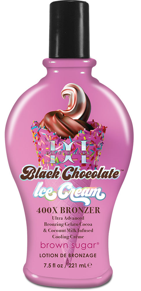 Double Dark Black Chocolate Ice Cream