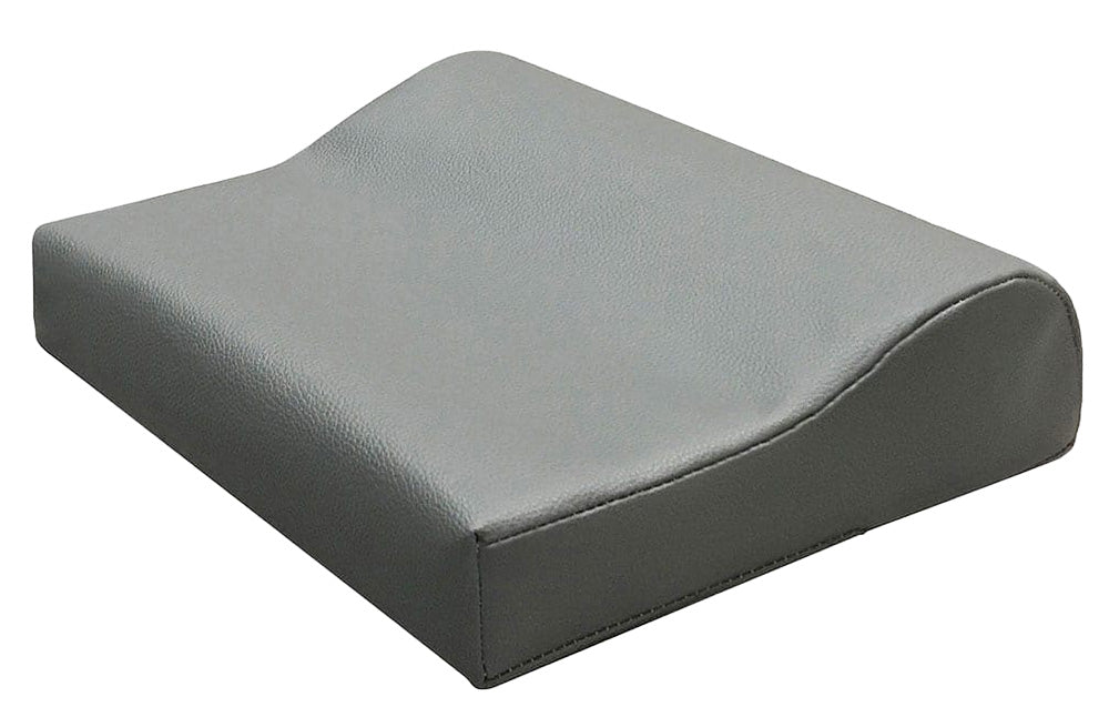 Gray sunbed pillow on a white background