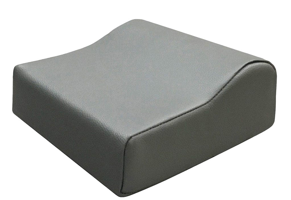 Gray sunbed pillow on a white background