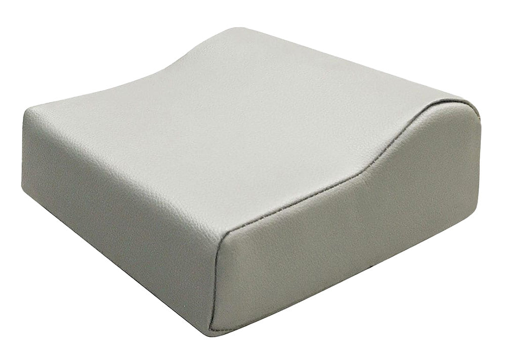 Gray sunbed pillow on a white background
