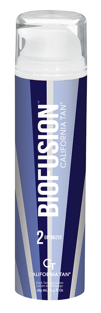 Biofusion California Tan bottle on a white background