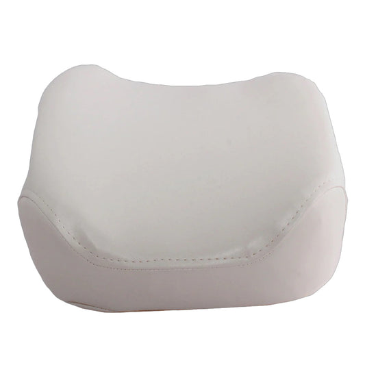 White neck pillow on a white background