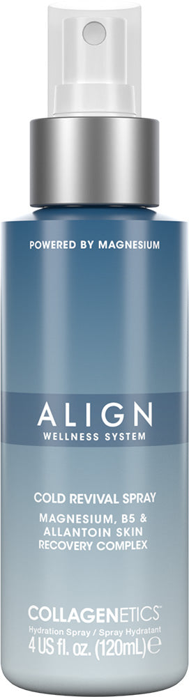 Cold revival spray bottle by Align Wellness System on a white background
