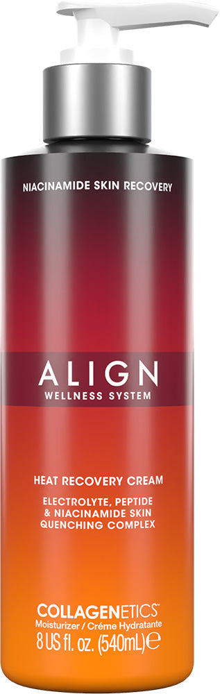 Collagenetics Align Heat Recovery Cream bottle on a white background