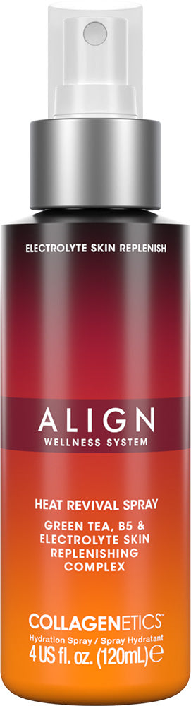 Collagenetics Align Wellness System Heat Revival Spray bottle on a white background