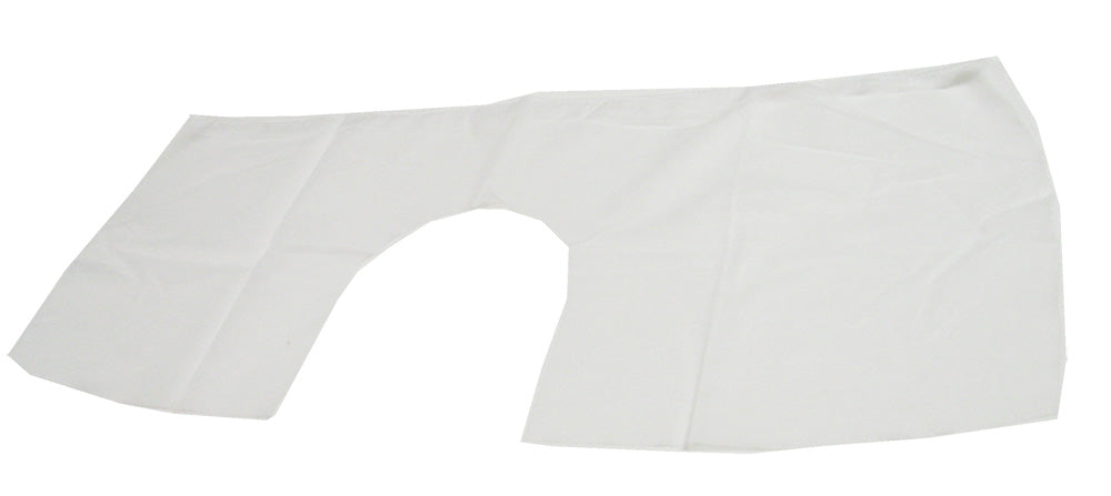 White neck drape on a white background 