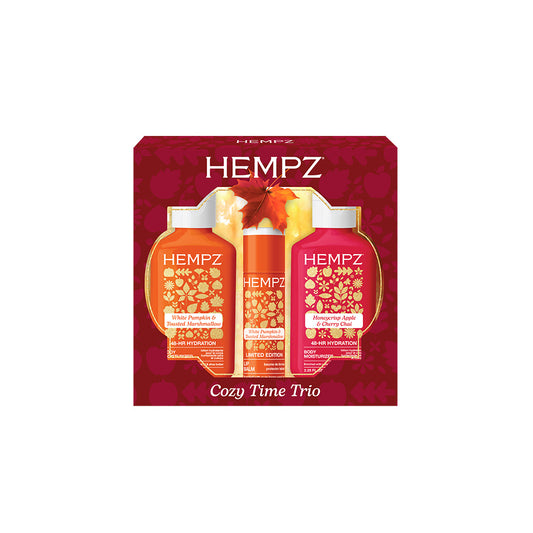 Hempz Cozy Time Trio product packaging on a white background