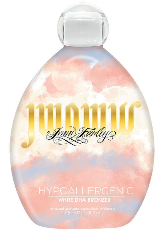Furterer bottle with cloud design on a white background
