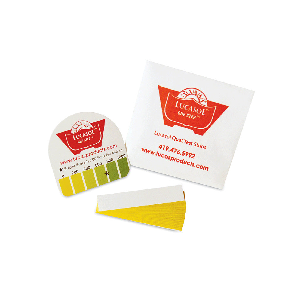 Lucas Oil test strips on a white background