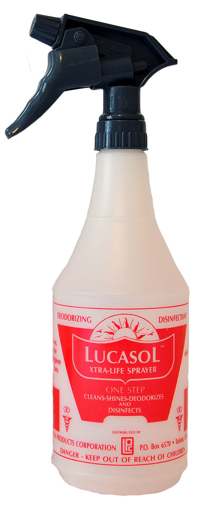 Lucasol Extra Life Sprayer bottle on a white background