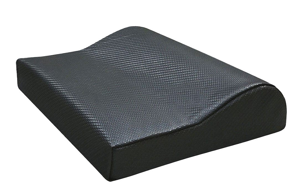 black sunbed pillow on a white background