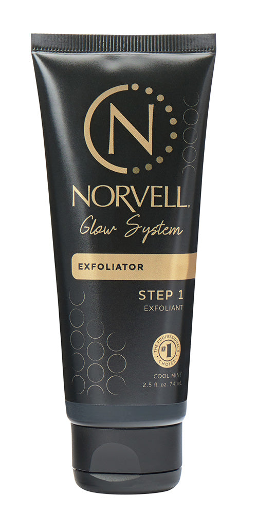 Norvell Exfoliator tube with branding on a white background