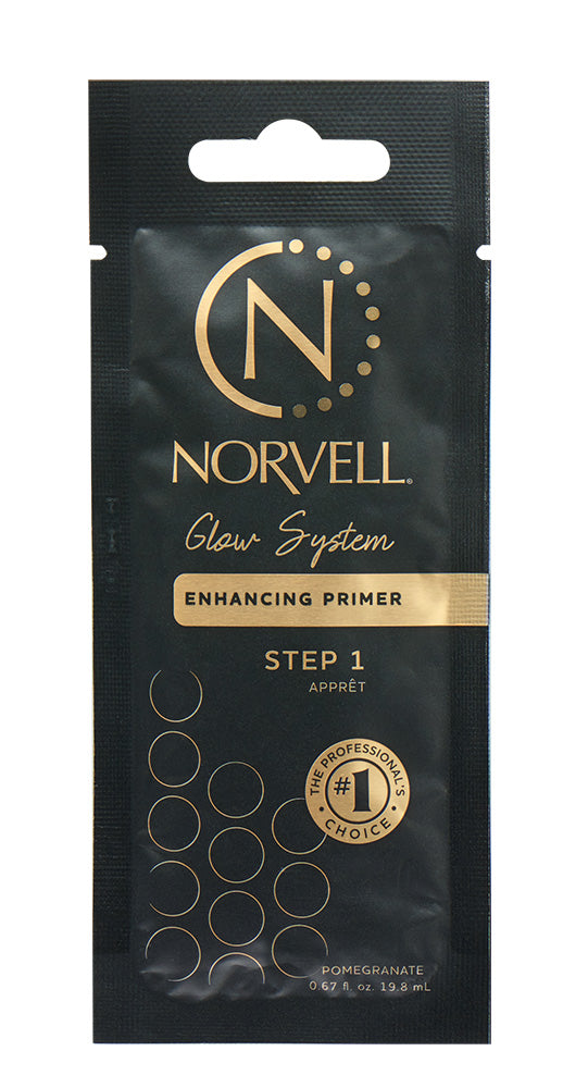 Norvell enhancing primer packaging on a white background