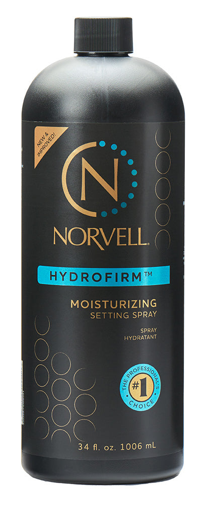 Norvell Hydrofirm moisturizing setting spray bottle on a white background