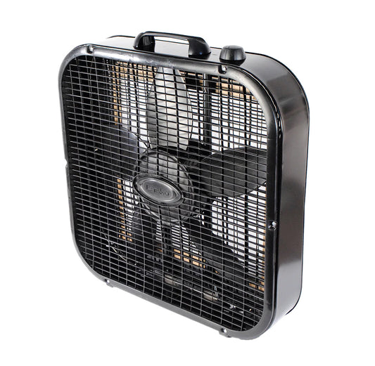 Black box fan on a white background