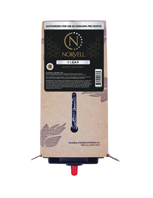 Norvell booth solution packaging on a white background