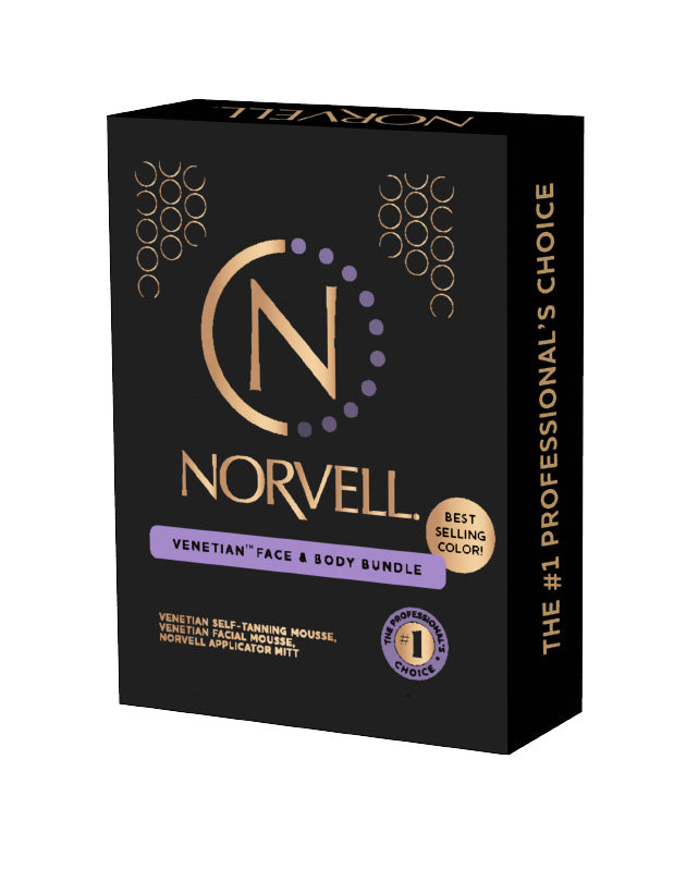 Norvell Venetian Face & Body Bundle packaging on a white background