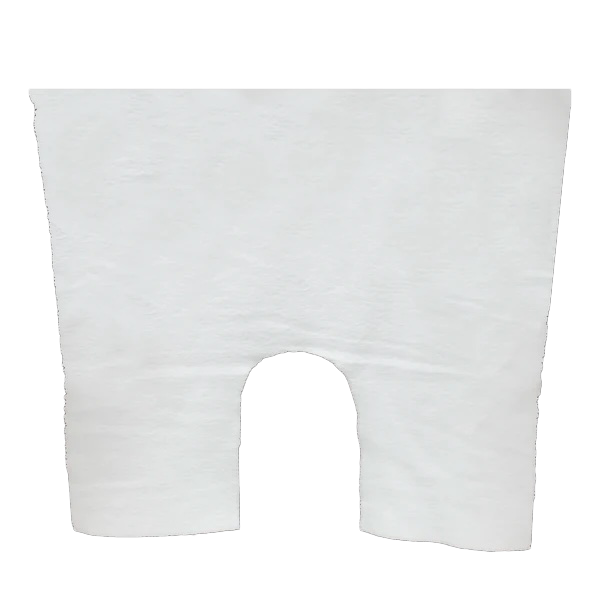 White neck drape fleece on a white background