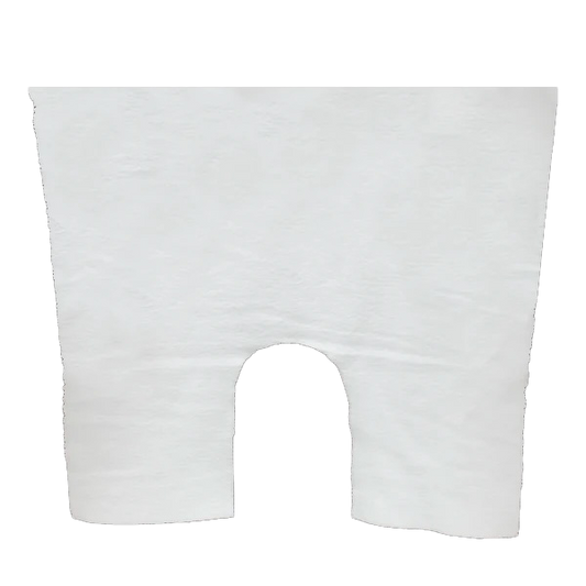 White neck drape fleece on a white background