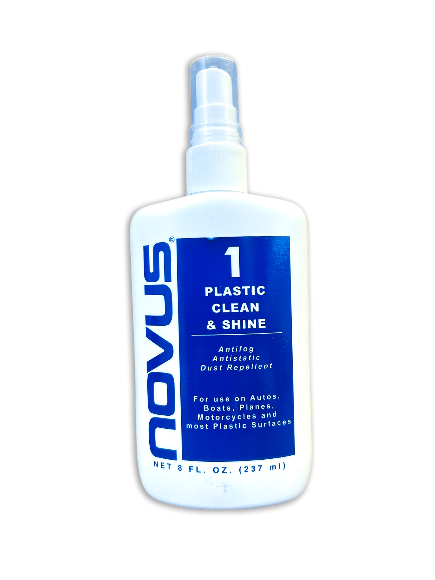 Novus Plastic Clean & Shine spray bottle 