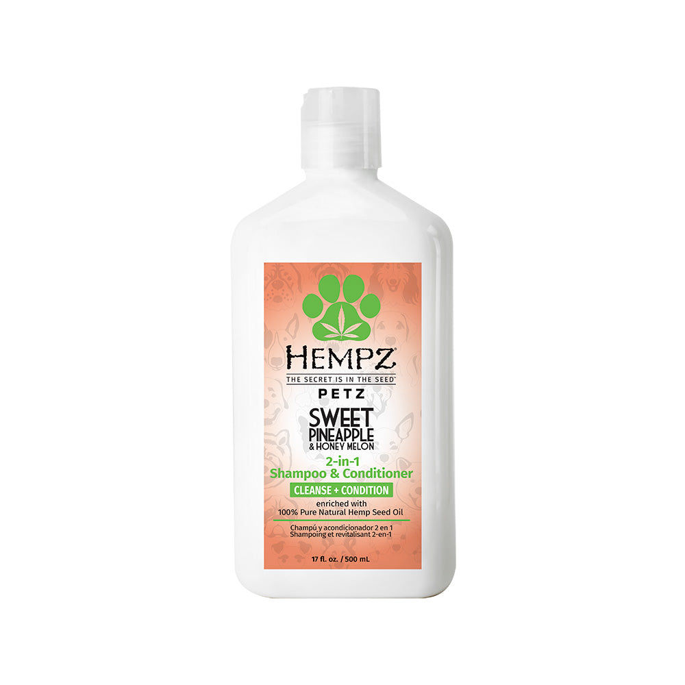 Petz Sweet Pineapple & Honey Melon 2 in 1 Herbal Shampoo & Conditioner