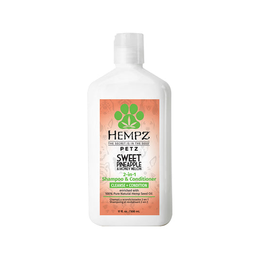 Petz Sweet Pineapple & Honey Melon 2 in 1 Herbal Shampoo & Conditioner