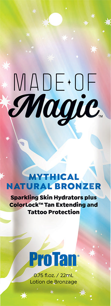 ProTan Mythical Natural Bronzer packaging with colorful design and text.