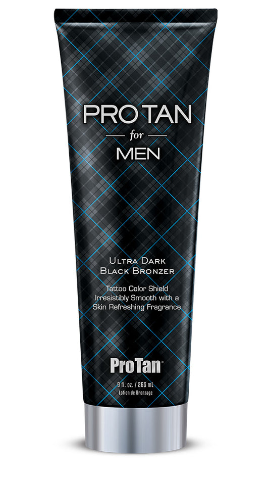 ProTan for Men Ultra Dark Black Bronzer tube on a white background