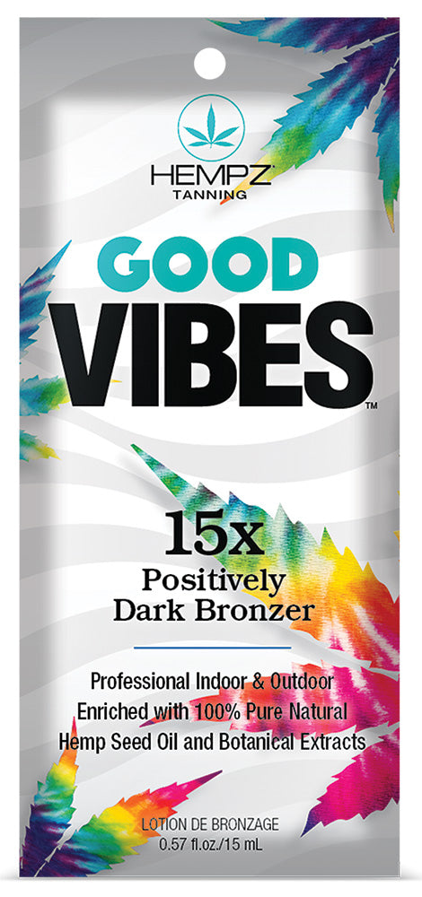 SU Good vibes featuring a white background with tie dye hemp leaves 