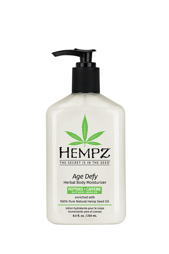 Hempz Original Herbal Body Moisturizer bottle with pump on a white background