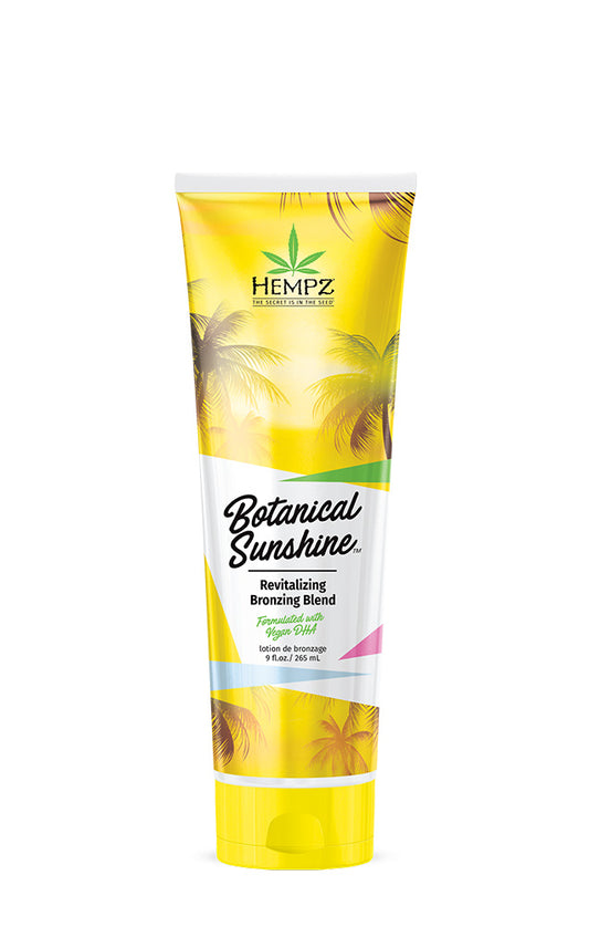 Hempz Botanical Sunshine sunscreen tube on a white background