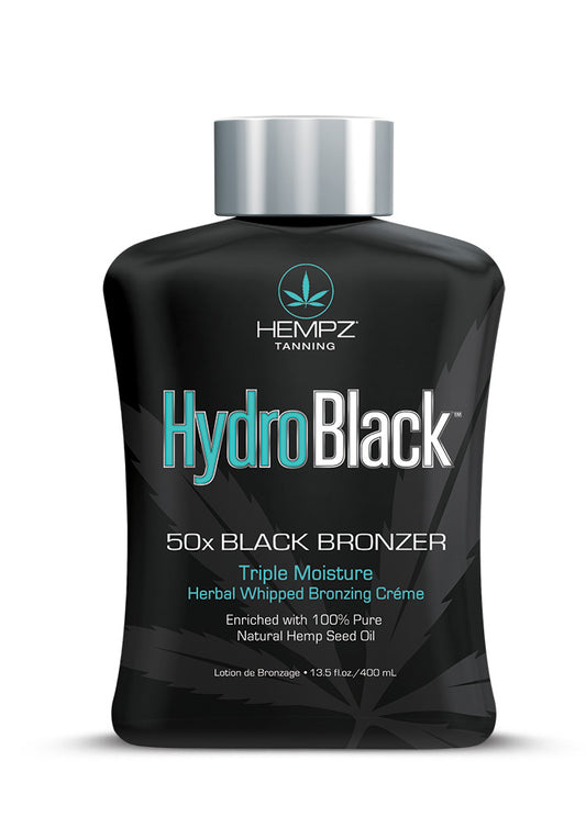 SU Hydrobalck 50x bronzer featuring a black bottle on a white background 