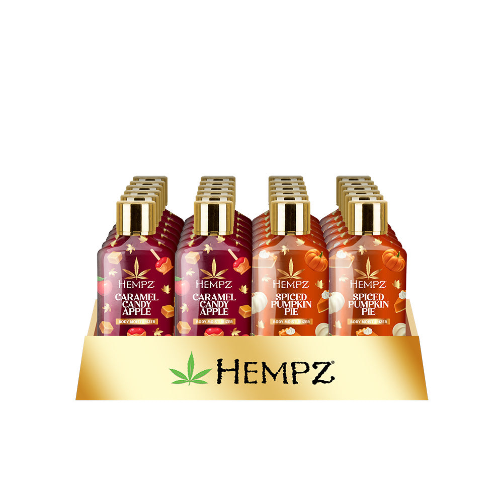 Hempz fragrances in bottles on a white background