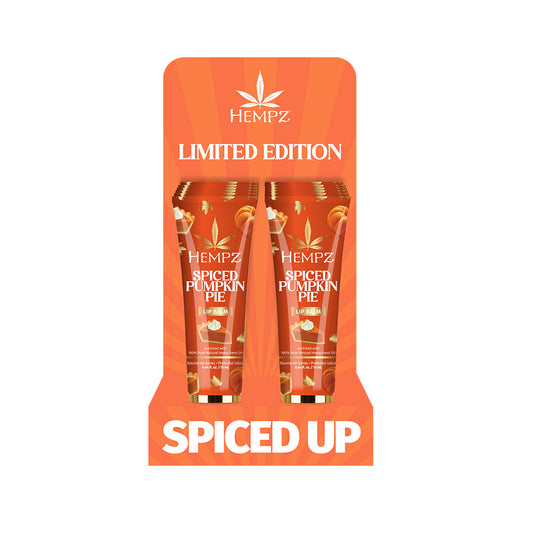 Hempz Spiced Pumpkin Pie limited edition product packaging on a white background
